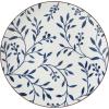 image:imageGibson Home Admiral Hall 12Piece Matte Stoneware Dinnerware Set  Dinner Plates Salad Plates amp Bowls with Pink Floral Pattern Durable Everyday Dish Set Microwave amp Dishwasher SafeBlue Floral Palace Suite