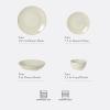 image:imageGibson Home Admiral Hall 12Piece Matte Stoneware Dinnerware Set  Dinner Plates Salad Plates amp Bowls with Pink Floral Pattern Durable Everyday Dish Set Microwave amp Dishwasher SafeGrey Stonebury