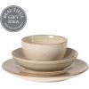 image:imageGibson Home Admiral Hall 12Piece Matte Stoneware Dinnerware Set  Dinner Plates Salad Plates amp Bowls with Pink Floral Pattern Durable Everyday Dish Set Microwave amp Dishwasher SafeAssorted Colors Stonebury