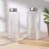 image:imageGibson Home Aspen Heights 2 Pack 33 OZ 1 Liters Large Embossed Reusable Glass Bottles wAirtight Leakproof Stainless Steel Lid Pitcher for Water Milk Juice  Dishwasher SafeAspen Heights 64oz