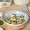 image:imageGibson Home Barnsdall 2 Piece 8 amp 10 Inch Aluminum Fry Pan Cookware NonToxic Ceramic Non Stick Frying Pan Kitchen Egg Pan Omelet Pan Always Pan Pots and Pans Linen White Induction SafeLinen White