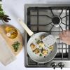 image:imageGibson Home Barnsdall 2 Piece 8 amp 10 Inch Aluminum Fry Pan Cookware NonToxic Ceramic Non Stick Frying Pan Kitchen Egg Pan Omelet Pan Always Pan Pots and Pans Linen White Induction SafeLinen White