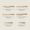 image:imageGibson Home Bostonville 12 Piece Kitchen Knives Set WBlade GuardsSheaths Chef Knife Sets With Nonstick Blades  TaupeTaupe Bostonville