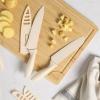 image:imageGibson Home Bostonville 12 Piece Kitchen Knives Set WBlade GuardsSheaths Chef Knife Sets With Nonstick Blades  TaupeWhite Bostonville