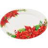image:imageGibson Home Decorated Porcelain 4Piece Serving amp Accessories Set Magic Poinsettia