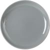 image:imageGibson Home Dempsey Road 12Piece Stoneware Dinnerware Set  Service for 4 Round Black Plates and Bowls Durable Solid Color Modern Embossed Dish Set Microwave amp Dishwasher SafeBlue Rockaway  MatteShiny