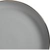 image:imageGibson Home Dempsey Road 12Piece Stoneware Dinnerware Set  Service for 4 Round Black Plates and Bowls Durable Solid Color Modern Embossed Dish Set Microwave amp Dishwasher SafeGreyGold Rim Rockaway