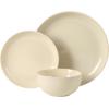 image:imageGibson Home Dempsey Road 12Piece Stoneware Dinnerware Set  Service for 4 Round Black Plates and Bowls Durable Solid Color Modern Embossed Dish Set Microwave amp Dishwasher SafeAssorted Colors Rockaway  MatteShiny