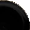 image:imageGibson Home Dempsey Road 12Piece Stoneware Dinnerware Set  Service for 4 Round Black Plates and Bowls Durable Solid Color Modern Embossed Dish Set Microwave amp Dishwasher SafeBlackGold Rim Rockaway