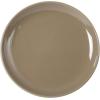 image:imageGibson Home Dempsey Road 12Piece Stoneware Dinnerware Set  Service for 4 Round Black Plates and Bowls Durable Solid Color Modern Embossed Dish Set Microwave amp Dishwasher SafeBrown Rockaway  MatteShiny