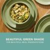 image:imageGibson Home Fairhope 12Piece Matte Black Melamine Dinnerware Set  Durable Lightweight Plates and Bowls Kitchen Dining SetMatte Green Fairhope