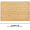 image:imageGibson Home Forestview 2Piece Bamboo Cutting Board Set  15 amp 12 Wooden Durable Kitchen Chopping Carving Boards with Juice Grooves Oil FinishedBamboo