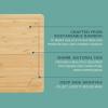 image:imageGibson Home Forestview 2Piece Bamboo Cutting Board Set  15 amp 12 Wooden Durable Kitchen Chopping Carving Boards with Juice Grooves Oil FinishedBamboo
