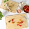 image:imageGibson Home Forestview 2Piece Bamboo Cutting Board Set  15 amp 12 Wooden Durable Kitchen Chopping Carving Boards with Juice Grooves Oil FinishedBamboo