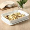 image:imageGibson Home Gracious Dining 26Qt White Stoneware Covered Baking Dish wMultiPurpose Lid  127 x 9 Rectangular Oven Safe Casserole Lasagna amp Roasting Baker Lid Doubles as Serveware or TrivetWhite  26Qt Rectangular w Lid