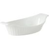image:imageGibson Home Gracious Dining 26Qt White Stoneware Covered Baking Dish wMultiPurpose Lid  127 x 9 Rectangular Oven Safe Casserole Lasagna amp Roasting Baker Lid Doubles as Serveware or TrivetWhite  9oz Oval Set of 4