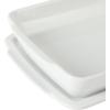 image:imageGibson Home Gracious Dining 26Qt White Stoneware Covered Baking Dish wMultiPurpose Lid  127 x 9 Rectangular Oven Safe Casserole Lasagna amp Roasting Baker Lid Doubles as Serveware or TrivetWhite  26Qt Rectangular w Lid