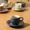 image:imageGibson Home Gracious Dining 3Ounce Espresso Cups Set of 4 Small Stackable Coffee Cups with 4 Saucers Metal Stand Ceramic Demitasse Mugs Espresso Accessories for MachineAssorted Colors Brew Harmony