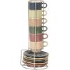 image:imageGibson Home Gracious Dining 3Ounce Espresso Cups Set of 4 Small Stackable Coffee Cups with 4 Saucers Metal Stand Ceramic Demitasse Mugs Espresso Accessories for MachineAssorted Colors Brew Harmony