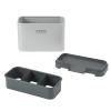 image:imageGibson Home Ledgebrook Sink Caddy With Metal Panel Sponge Holder for Kitchen Sink Countertop Organizer and Storage Essentials With Drain BoardStainless Steel