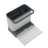 image:imageGibson Home Ledgebrook Sink Caddy With Metal Panel Sponge Holder for Kitchen Sink Countertop Organizer and Storage Essentials With Drain BoardStainless Steel