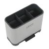 image:imageGibson Home Ledgebrook Sink Caddy With Metal Panel Sponge Holder for Kitchen Sink Countertop Organizer and Storage Essentials With Drain BoardStainless Steel