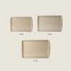 image:imageGibson Home Lyneham 3 Piece Carbon Steel Nonstick Kitchen Baking PansCookie Sheet Bakeware Set Premium PFA Nonstick Material  Champagne GoldChampagne Gold