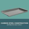 image:imageGibson Home Lyneham 3 Piece Carbon Steel Nonstick Kitchen Baking PansCookie Sheet Bakeware Set Premium PFA Nonstick Material  Champagne GoldGray