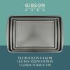 image:imageGibson Home Lyneham 3 Piece Carbon Steel Nonstick Kitchen Baking PansCookie Sheet Bakeware Set Premium PFA Nonstick Material  Champagne GoldGray
