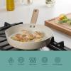 image:imageGibson Home Marbleton 11 Inch Large Aluminum Fry Pan Cookware NonToxic Premium Ceramic Non Stick Frying Pan Kitchen Egg Pan Omelet Pan Always Pan Pots and Pans Sage Green Induction SafeTaupe