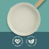 image:imageGibson Home Marbleton 11 Inch Large Aluminum Fry Pan Cookware NonToxic Premium Ceramic Non Stick Frying Pan Kitchen Egg Pan Omelet Pan Always Pan Pots and Pans Sage Green Induction SafeGreen
