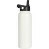 image:imageGibson Home Marina 29Ounce Stainless Steel Travel Tumbler with Carry Handle and Lid Double Wall Insulated Mug LeakResistant Fits Car Cup Holder Matte WhiteWhite