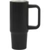 image:imageGibson Home Marina 29Ounce Stainless Steel Travel Tumbler with Carry Handle and Lid Double Wall Insulated Mug LeakResistant Fits Car Cup Holder Matte WhiteMatte Black