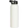 image:imageGibson Home Marina 29Ounce Stainless Steel Travel Tumbler with Carry Handle and Lid Double Wall Insulated Mug LeakResistant Fits Car Cup Holder Matte WhiteWhite