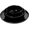 image:imageGibson Home Melbourne White Plates and Bowls Set 16 Piece Embossed Ceramic Dinnerware Set  Service for 4 Dishes  With Pasta BowlBlack Oslo
