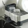 image:imageGibson Home Nestcraft Full Size Rust Resistant Dish Rack with Drain Board and Flatware Caddy  WhiteWhite
