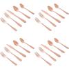 image:imageGibson Home Ravidia Gold Heavy Gauge Flatware Cutlery Silverware Set 20 Pieces Stainless Steel Colorful Utensils Tableware Set Service for 4Rose Gold