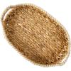 image:imageGibson Home Riverrun Grove Woven Decorative Napkin Holder Tray  Natural Water Hyacinth Square Basket with WoodBead Trim for Napkins Keys Mail Coffee Table Dcor amp Kitchen Counter StorageNatural Water Hyacinth