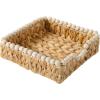 image:imageGibson Home Riverrun Grove Woven Decorative Napkin Holder Tray  Natural Water Hyacinth Square Basket with WoodBead Trim for Napkins Keys Mail Coffee Table Dcor amp Kitchen Counter StorageNatural Water Hyacinth