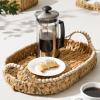 image:imageGibson Home Riverrun Grove Woven Decorative Napkin Holder Tray  Natural Water Hyacinth Square Basket with WoodBead Trim for Napkins Keys Mail Coffee Table Dcor amp Kitchen Counter StorageNatural Water Hyacinth