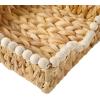 image:imageGibson Home Riverrun Grove Woven Decorative Napkin Holder Tray  Natural Water Hyacinth Square Basket with WoodBead Trim for Napkins Keys Mail Coffee Table Dcor amp Kitchen Counter StorageNatural Water Hyacinth
