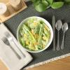 image:imageGibson Home Sinta 87Piece Stainless Steel Flatware Set with Bead Border Design  Service for 12 Plus Serving Utensils Polished Silverware Dishwasher SafeService for 8 w Serving Utensils 45pcs