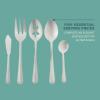 image:imageGibson Home Sinta 87Piece Stainless Steel Flatware Set with Bead Border Design  Service for 12 Plus Serving Utensils Polished Silverware Dishwasher SafeService for 8 w Serving Utensils 45pcs