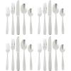 image:imageGibson Home Sinta 87Piece Stainless Steel Flatware Set with Bead Border Design  Service for 12 Plus Serving Utensils Polished Silverware Dishwasher SafeService for 4 20pcs