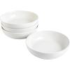image:imageGibson Home Zen Buffet 6Piece 41oz Large Pasta Bowls Porcelain Ceramic Chip and Scratch Resistant Shallow Salad Bowl Serving Bowls Soup Bowls Set Dishwasher amp Microwave Safe WhiteWhite Zen Buffet