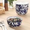 image:imageGibson Home Zen Buffet 6Piece 41oz Large Pasta Bowls Porcelain Ceramic Chip and Scratch Resistant Shallow Salad Bowl Serving Bowls Soup Bowls Set Dishwasher amp Microwave Safe WhiteBlueWhite Floral Ivory Estate