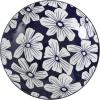 image:imageGibson Home Zen Buffet 6Piece 41oz Large Pasta Bowls Porcelain Ceramic Chip and Scratch Resistant Shallow Salad Bowl Serving Bowls Soup Bowls Set Dishwasher amp Microwave Safe WhiteBlueWhite Floral Heritage Sky
