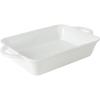image:imageGibson Home Gracious Dining 26Qt White Stoneware Covered Baking Dish wMultiPurpose Lid  127 x 9 Rectangular Oven Safe Casserole Lasagna amp Roasting Baker Lid Doubles as Serveware or TrivetWhite  25Qt Rectangular
