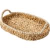 image:imageGibson Home Riverrun Grove Woven Decorative Napkin Holder Tray  Natural Water Hyacinth Square Basket with WoodBead Trim for Napkins Keys Mail Coffee Table Dcor amp Kitchen Counter StorageNatural Water Hyacinth