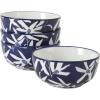 image:imageGibson Home Zen Buffet 6Piece 41oz Large Pasta Bowls Porcelain Ceramic Chip and Scratch Resistant Shallow Salad Bowl Serving Bowls Soup Bowls Set Dishwasher amp Microwave Safe WhiteBlueWhite Floral Ivory Estate